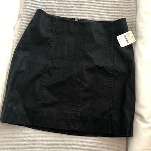 Free People - 
Modern Femme Vegan Leather Skirt